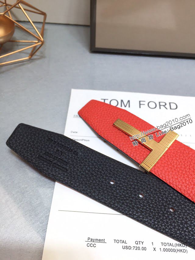 TOM FORD商務男士皮帶 湯姆福特雙面小牛皮腰帶  jjp1879